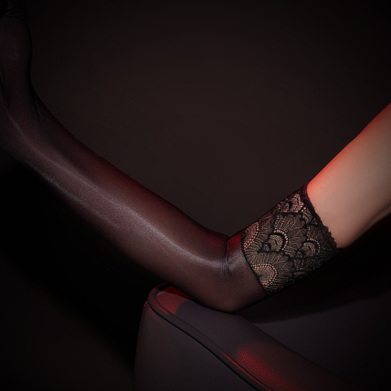 性感爽滑透視油亮手套 MIMIBED (1)