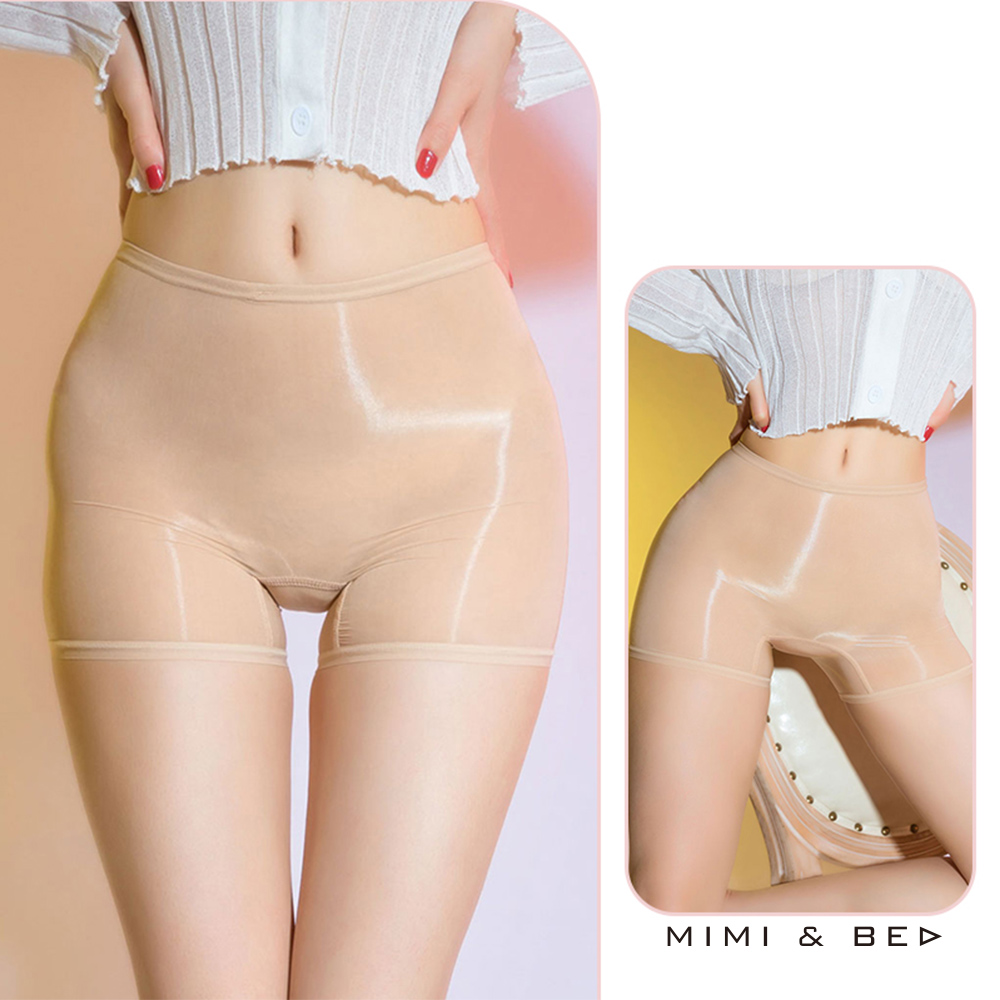 絲滑誘惑極光包臀性感平口內褲。4色(基本款) MIMIBED (膚色)