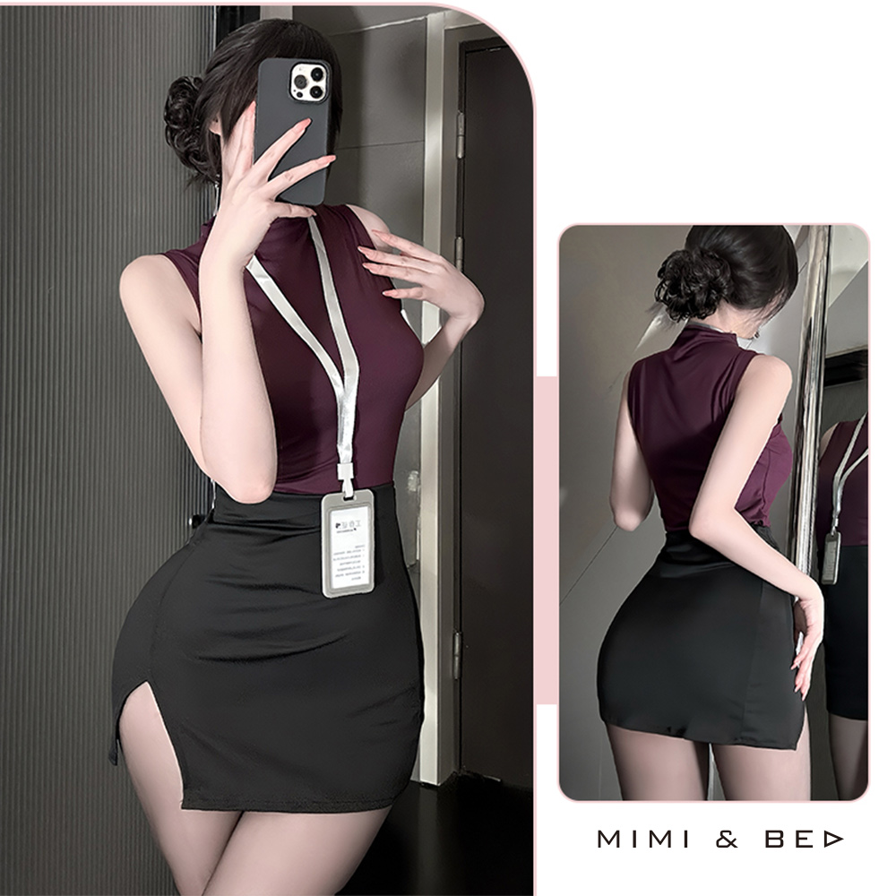 特助OL時尚魅惑秘書角色扮演服。3色 MIMIBED (2)