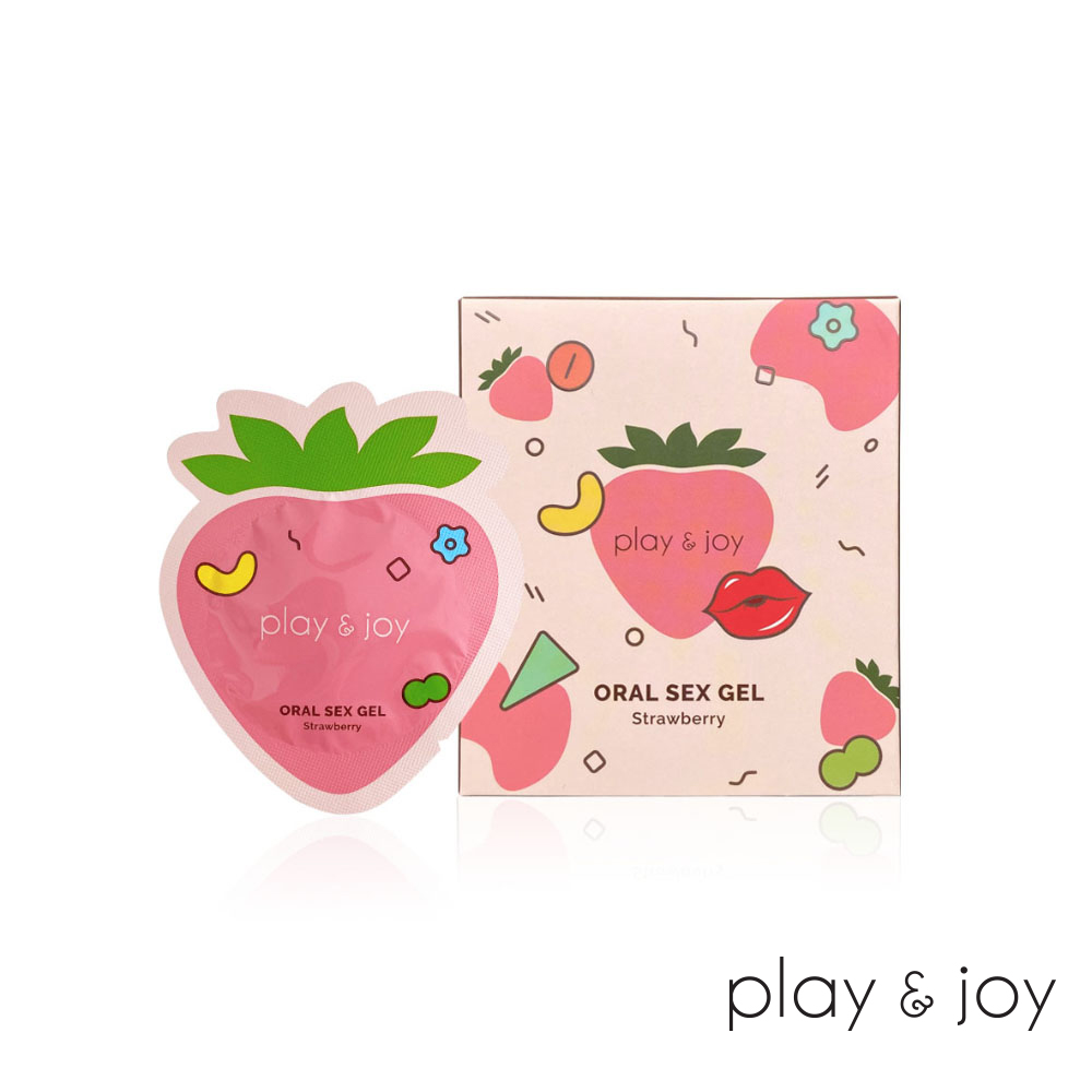 PLAY&JOY 情趣口交潤滑液-草莓風味 3ml x5包 隨身盒